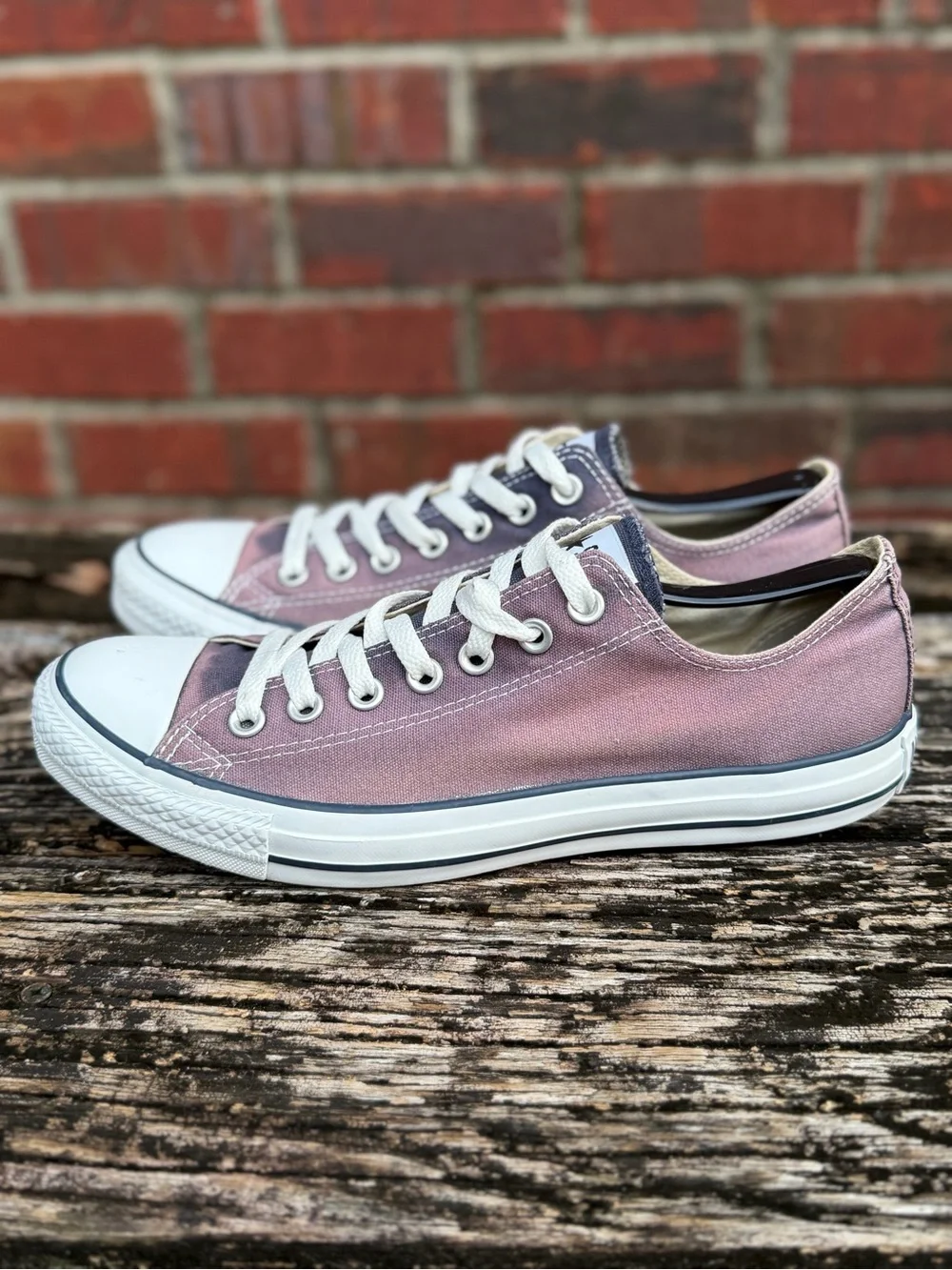 Converse Chuck Taylor All Star Unisex M-9 W-11 Blue Low Top Canvas Sneakers X2 - Picture 12 of 14